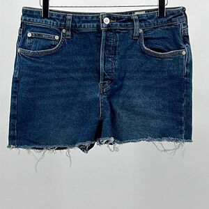 We The Free Avery Button Fly Cut Off Denim Shorts - Size 31